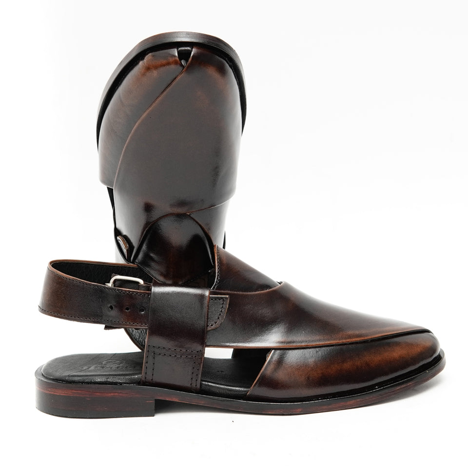 Brown Peshawari Chappal